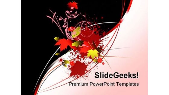 Floral Background PowerPoint Templates And PowerPoint Backgrounds 0711