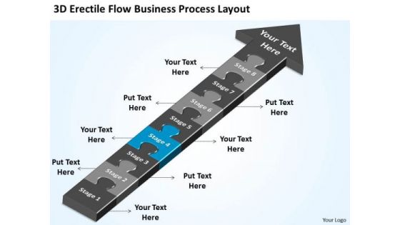 Flow Business PowerPoint Theme Process Layout Example Of Plans Templates