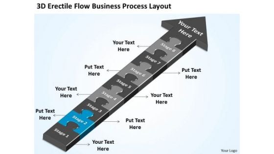 Flow Business PowerPoint Theme Process Layout Examples Plan Slides