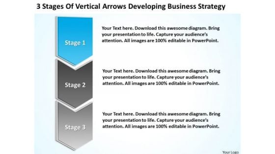 Flow Chart Business Of Vertical Arrows Developing Strategy Ppt PowerPoint Templates