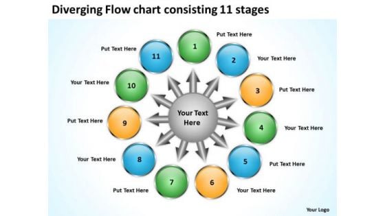 Flow Chart Consisting 11 Stages Ppt Relative Circular Arrow Diagram PowerPoint Templates