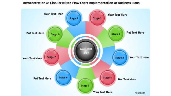 Flow Chart Implementation Business Plans Ppt Sales Template PowerPoint Templates