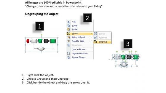 Flow Chart Process Loop PowerPoint Slides