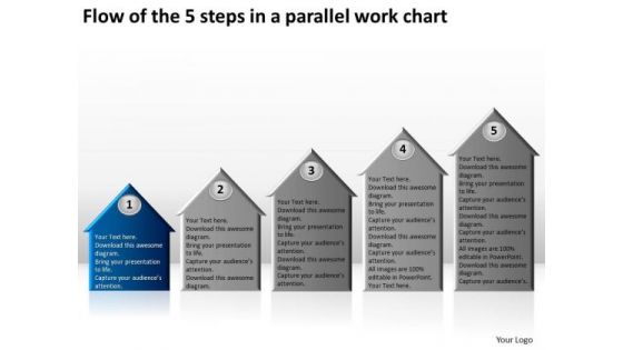 Flow Of The 5 Steps In A Parallel Work Chart Business Plan Proposal PowerPoint Templates