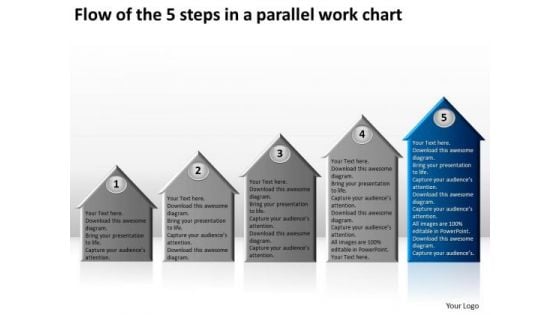 Flow Of The 5 Steps In A Parallel Work Chart Ppt Business Plans For Dummies PowerPoint Slides