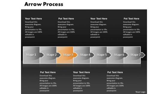 Flow PowerPoint Template Arrow Process 7 States Diagram Ppt Time Management 4 Design