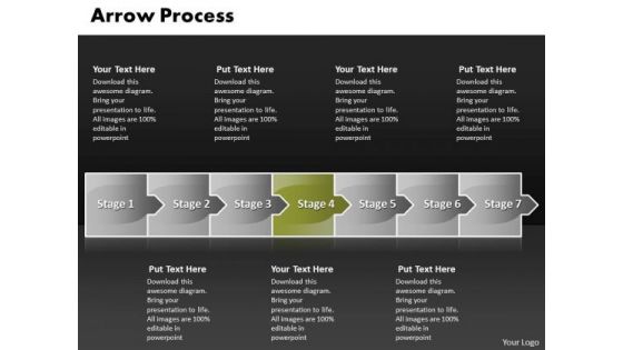 Flow PowerPoint Template Arrow Process 7 States Diagram Ppt Time Management 5 Design
