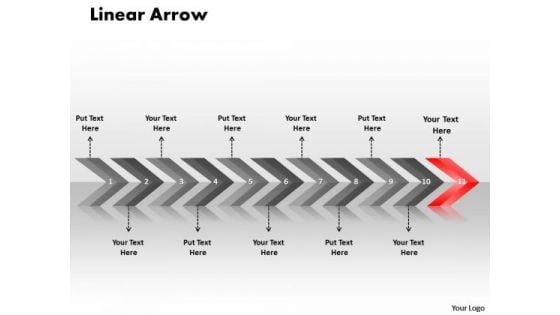 Flow PowerPoint Template Linear Ppt Arrows 11 States Diagram 12 Design