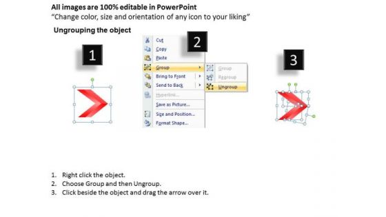 Flow PowerPoint Template Linear Ppt Arrows 11 States Diagram 12 Design