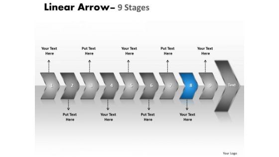 Flow PowerPoint Template Successional Illustration Of 9 Concepts Ppt Image