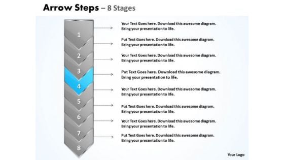 Flow Ppt Arrow 8 Power Point Stages Business Communication PowerPoint 5 Image