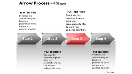 Flow Ppt Arrow Process 4 State Diagram Style 1 Communication Skills PowerPoint Image