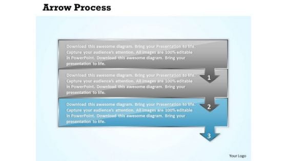 Flow Ppt Background Arrow Process 3 Stages Business Management PowerPoint 4 Image