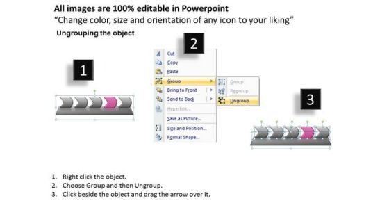 Flow Ppt Background Five Steps Working With Slide Numbers Linear Process 5 Image Slide02