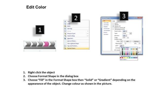 Flow Ppt Background Five Steps Working With Slide Numbers Linear Process 5 Image Slide03