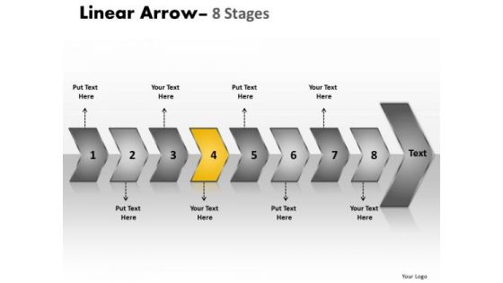 Flow Ppt Chronological Description Of 8 Arrows Time Management PowerPoint 5 Design