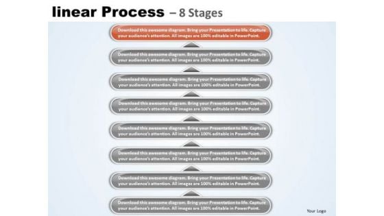 Flow Ppt Linear Process 8 Stages Business Strategy PowerPoint 9 Graphic