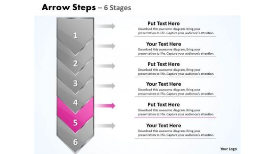 Flow Ppt Template Arrow 6 Stages 1 Operations Management PowerPoint Graphic