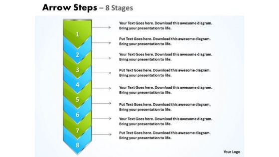 Flow Ppt Template Eight Stages Demonstrated Arrow Communication Skills PowerPoint 1 Design