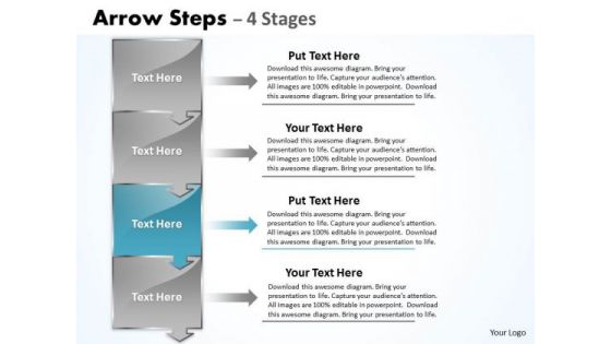 Flow Ppt Theme Arrow Practice PowerPoint Macro Steps 4 Phase Diagram Design