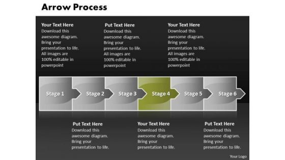 Flow Ppt Theme Arrow Writing Process Richard Dyer Representation Theory 6 Stages 5 Design