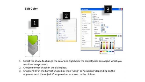 Flow Ppt Vertical Arrow Steps Working With Slide Numbers Description 2 Design