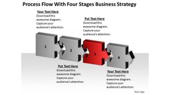 Flow With Four Stages Business Growth Strategy Ppt Doing Plan PowerPoint Templates