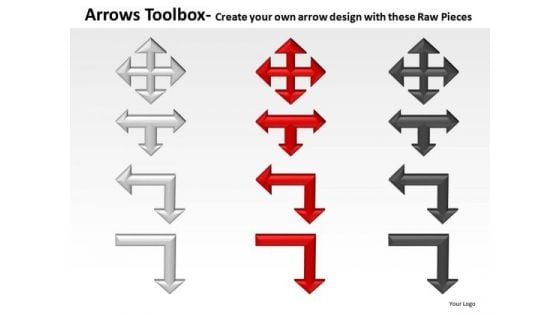 Flowchart Arrows Toolbox PowerPoint Slides And Ppt Diagram Templates