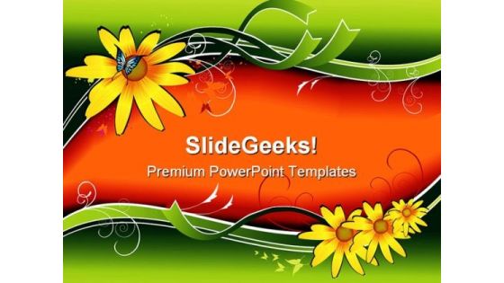 Flower Abstract Beauty PowerPoint Templates And PowerPoint Backgrounds 0511