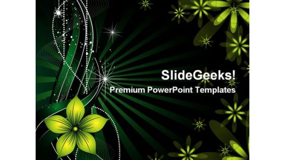 Flowers Abstract Background Design PowerPoint Slides 0311