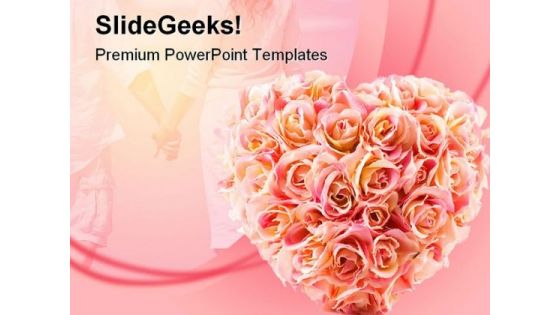 Flowers Wedding PowerPoint Template 0610