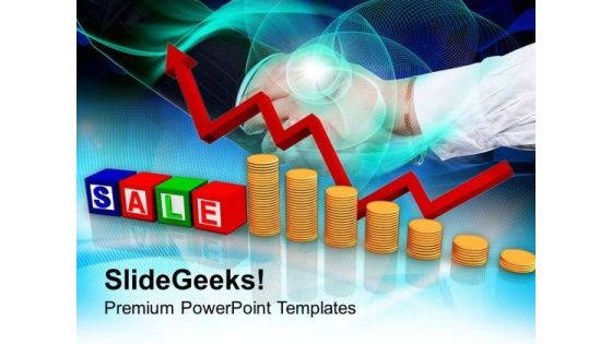 Fluctuation In Sales And Finance PowerPoint Templates Ppt Backgrounds For Slides 0513