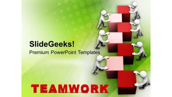 Focus On Teamwork For Success PowerPoint Templates Ppt Backgrounds For Slides 0613