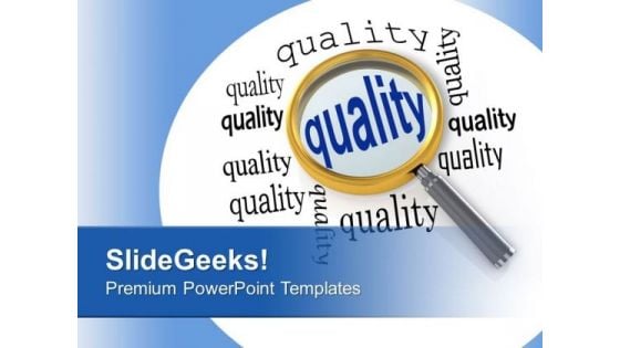 Focusing On Quality Business Management PowerPoint Templates Ppt Backgrounds For Slides 0313