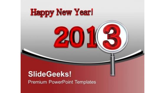 Focusing Towards New Year Celebration PowerPoint Templates Ppt Backgrounds For Slides 0313