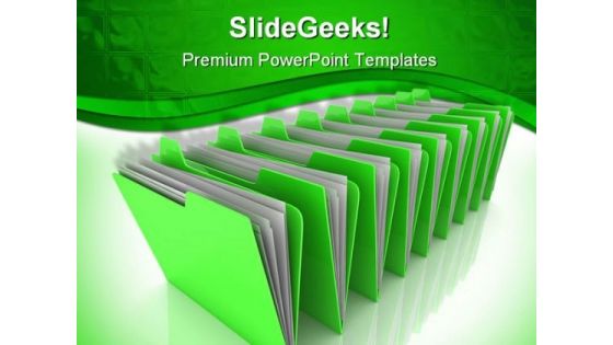 Folder Business PowerPoint Template 0910