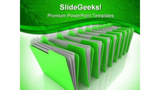 Folder Business PowerPoint Template 0910