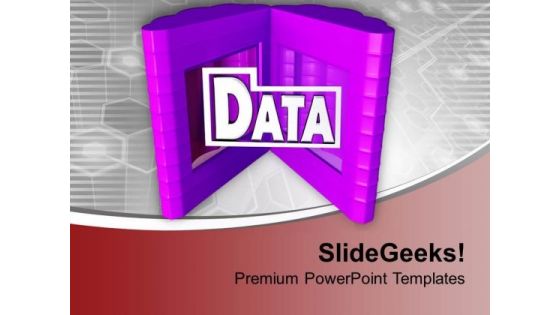 Folder For Data Storage PowerPoint Templates Ppt Backgrounds For Slides 0713