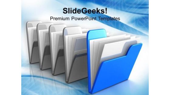 Folder Icon Computer PowerPoint Templates Ppt Backgrounds For Slides 1112