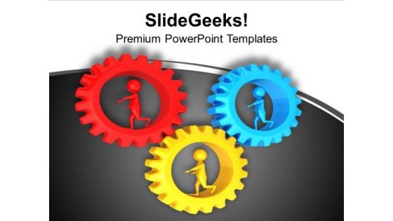 Follow Gear Process To Increase Business PowerPoint Templates Ppt Backgrounds For Slides 0613