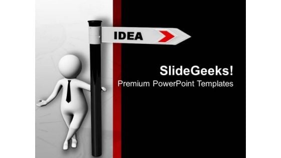 Follow The Path Of Idea PowerPoint Templates Ppt Backgrounds For Slides 0713