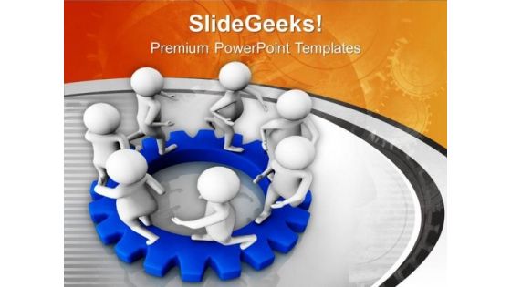 Follow Your Circle For Business Growth PowerPoint Templates Ppt Backgrounds For Slides 0613