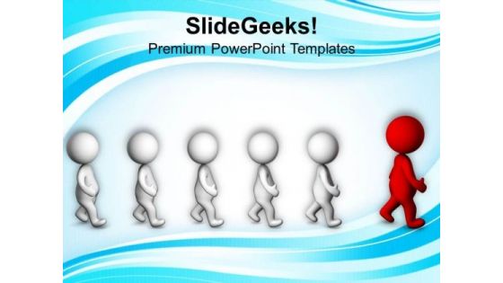 Follow Your Leader In Business PowerPoint Templates Ppt Backgrounds For Slides 0613