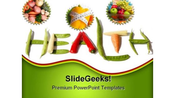 Food Health PowerPoint Backgrounds And Templates 1210