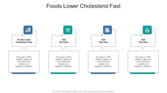 Foods Lower Cholesterol Fast In Powerpoint And Google Slides Cpb