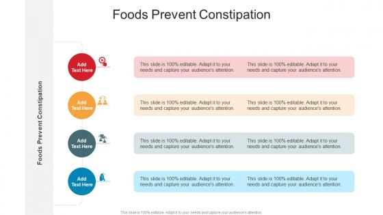 Foods Prevent Constipation In Powerpoint And Google Slides Cpb