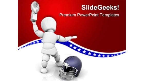 Foot Ball Champion Sports PowerPoint Templates And PowerPoint Backgrounds 0411