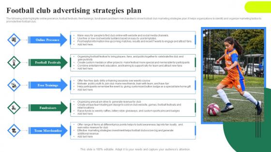 Football Club Advertising Strategies Plan Ideas Pdf