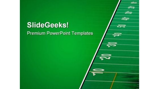 Football Field Sports PowerPoint Templates And PowerPoint Backgrounds 0911