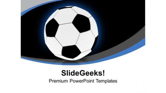 Football For Game Theme PowerPoint Templates Ppt Backgrounds For Slides 0413